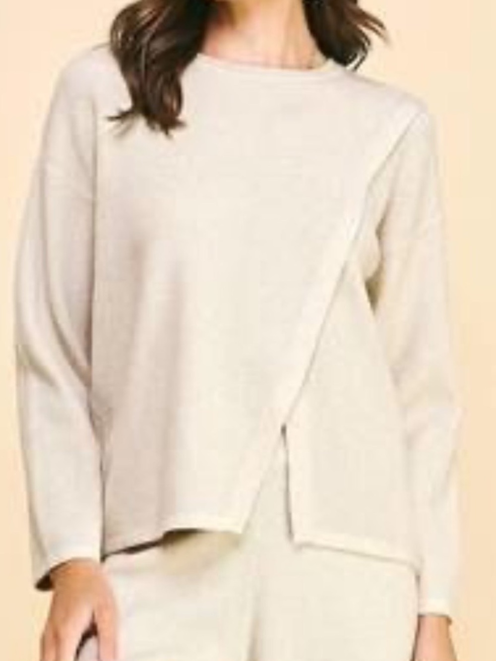 Pinch Asymmetrical Cutout Ribbed Sweater Size Medium